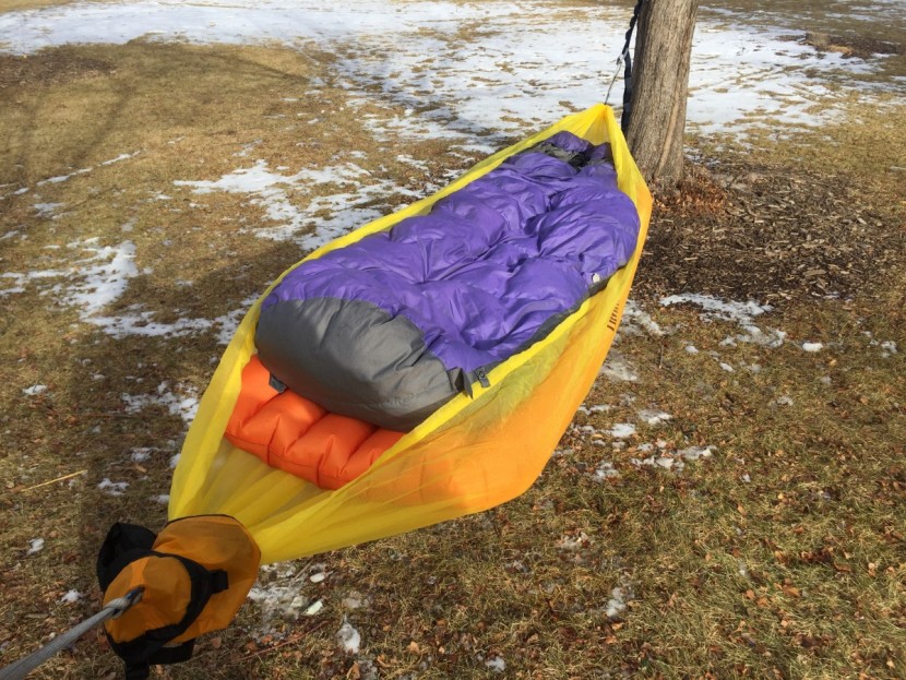 sea to summit ultralight - while we got a pretty thick air mattress and sleeping bag into this...