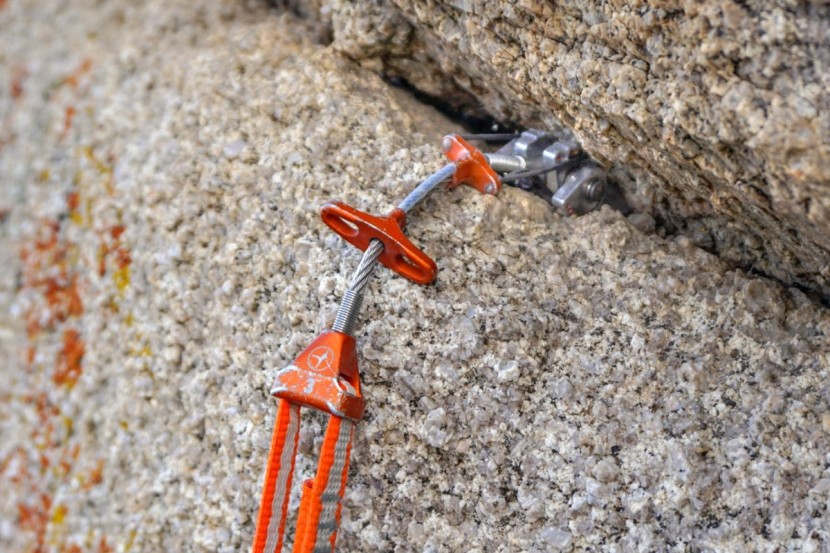 metolius ultralight master cam - a flexible stem makes these cams great in horizontal cracks.