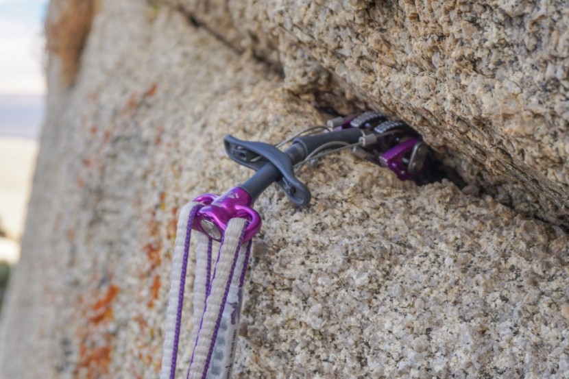 dmm dragon cam - since the stem on these cams is short, it tends to lever on the cam...