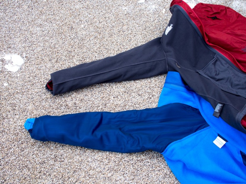 columbia mission air interchange - the inside of the sleeves of the inner jackets of both 3-in-1...