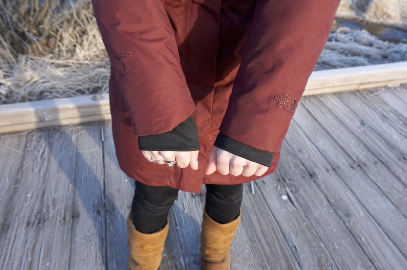 the north face arctic parka ii - adding internal nylon cuffs to a winter jacket really makes a...