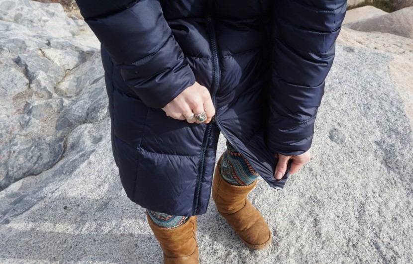 the north face metropolis parka ii - this jacket has some serious length to it! reaching all the way past...