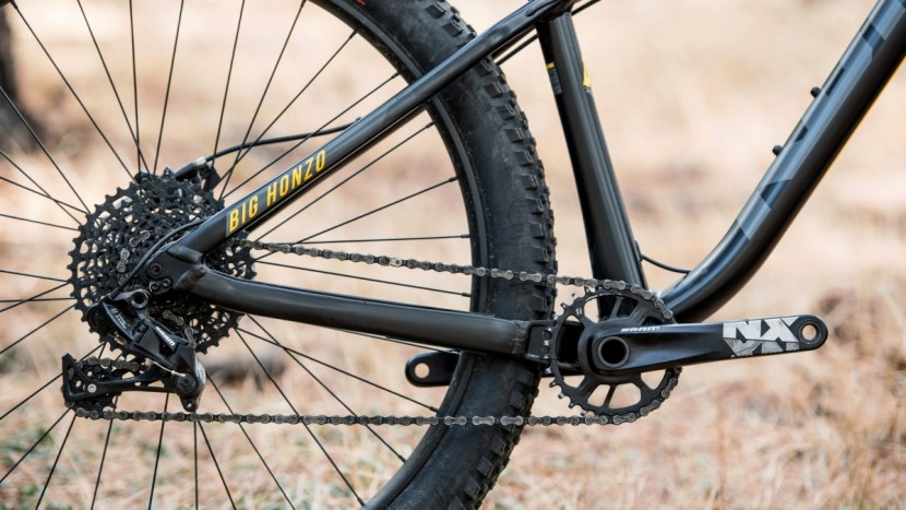 kona big honzo - the sram nx 1x11 drivetrain proved once again to be reliable.