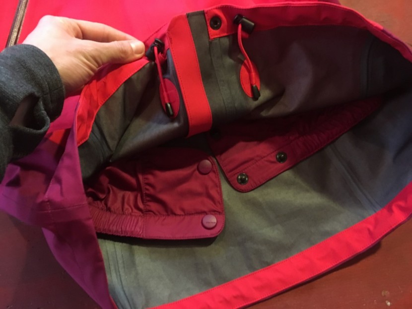 marmot spire for women - the bottom hem adjustments are at the center zipper instead of the...