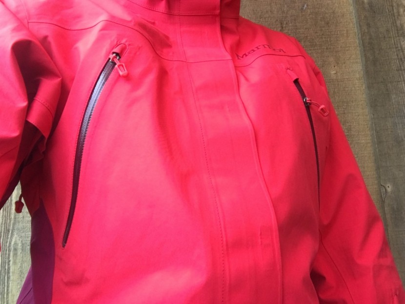 marmot spire for women - stiffer fabric and a storm flap instead of waterproof zippers all...