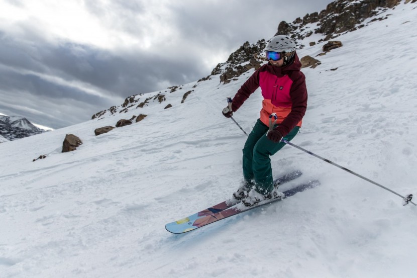 icelantic skis oracle 88 - the icelantic skis are so light that sometimes in crud we could just...