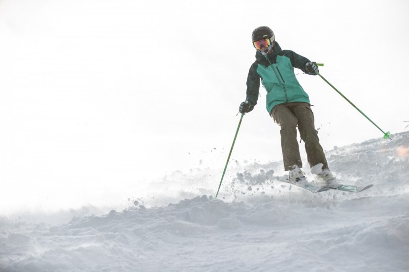 volkl 90eight w - here carrie pritchard puts these skis in the air where there's less...