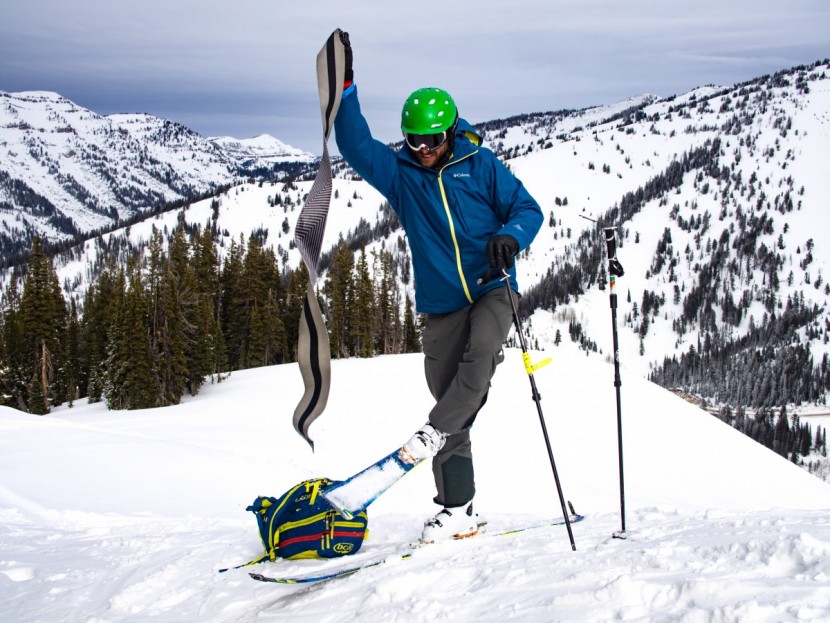 atomic hawx ultra xtd 120 - lead test editor reviewing skis, boots, and ski jackets on teton...