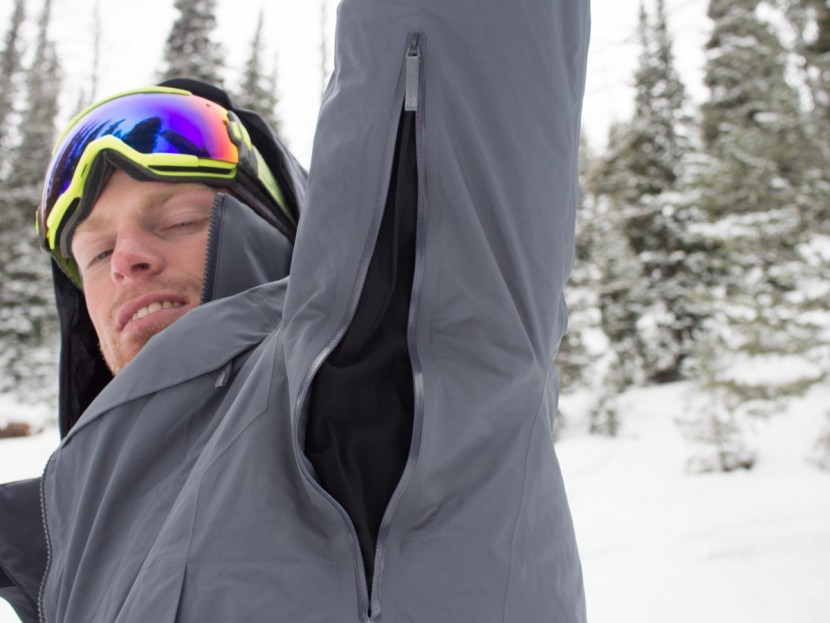 arc'teryx macai - the pit zips of the macai are mid length, and mesh-covered. they...