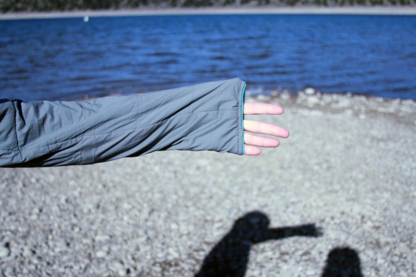 outdoor research ascendant hoody for women - elastic cuffs are featured here.