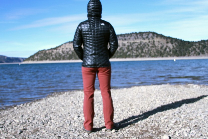 the north face thermoball hooded for women - the baffling pattern is quite flattering.