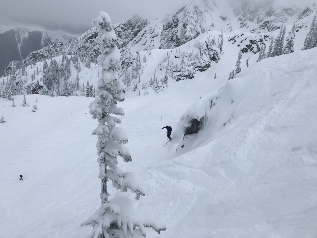 outdoor research axiom - testing jackets doesn't have to be all work. running a lap, and...