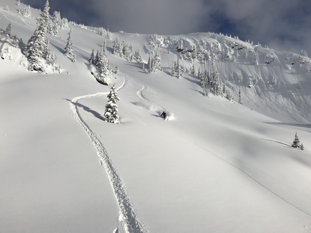 outdoor research axiom - for skiing deep powder like we found in the montana bowl near...