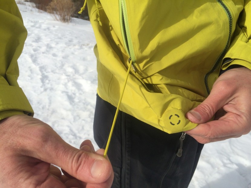 the ideal setup for a hem draw cord shown here on the pluma...