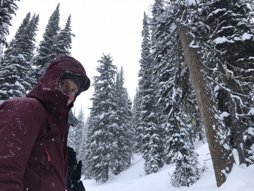 rab firewall - the firewall proved to be a solid jacket for hiding in as the snow...