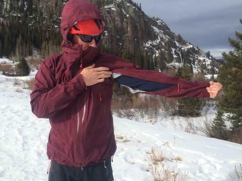 rab firewall - a great ventilation feature is the full length arm zips found on the...