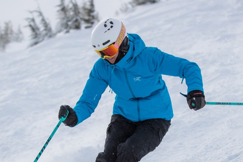 arc'teryx tiya - the tiya's soft and slightly stretch gore-tex materials move with us...