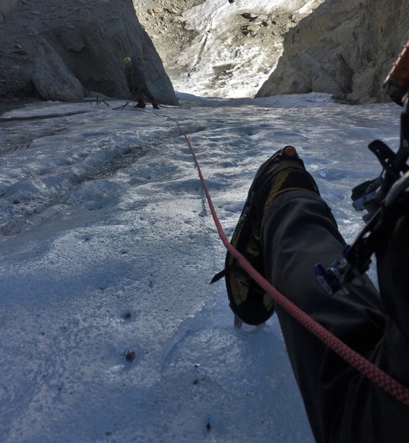 la sportiva trango ice cube - the ice cube is excellent for summer alpine couloir climbing.