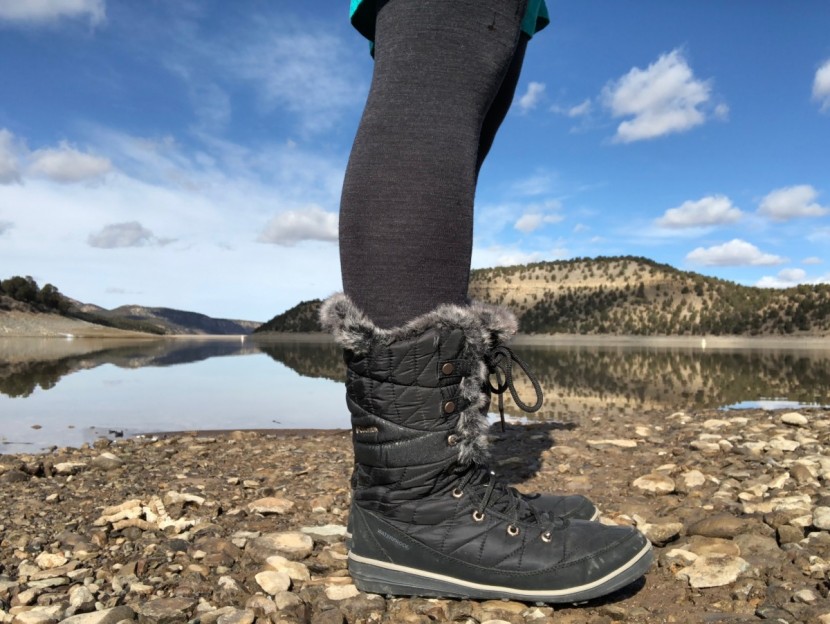 columbia heavenly omni-heat lace-up - this 11-inch boot features faux-fur and a baffled design throughout...