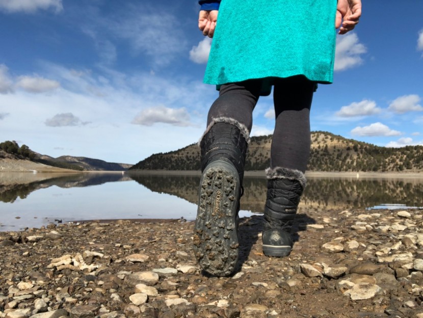 columbia heavenly omni-heat lace-up - decent traction, suitable for light hiking and around-town use.