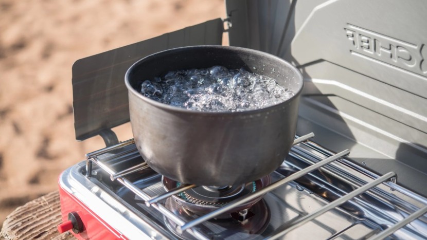 camping stove - with a big burner, you won't be waiting long to bring your agua to a...