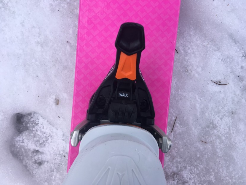 fritschi tecton 12 - the toe lever locks, but not completely. this leaves a margin for...