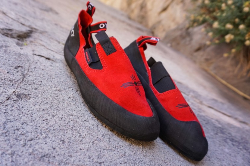 five ten moccasym - stealth c4 is still the stickiest rubber we've encountered, and the...