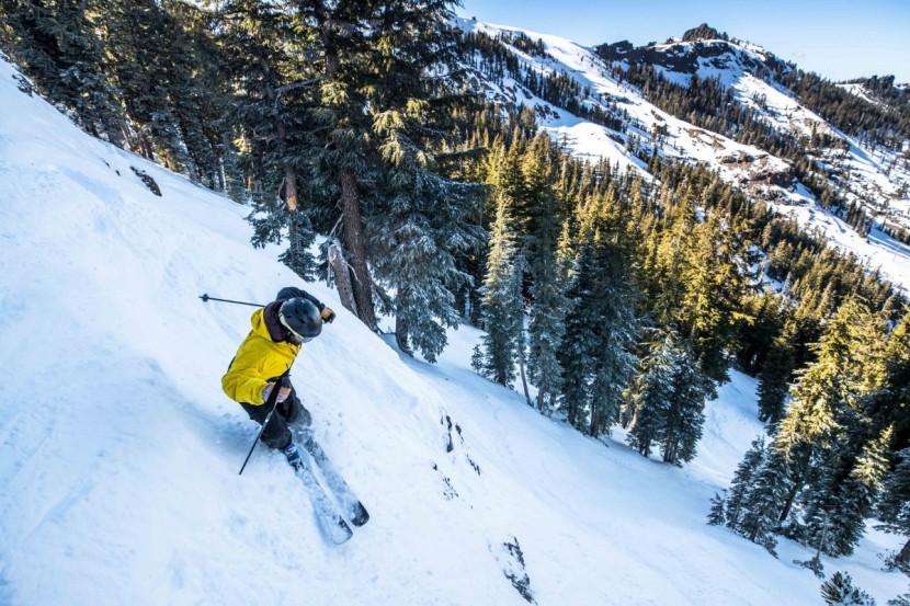 volkl mantra - one of our testers getting after it on the mantras. you get out what...