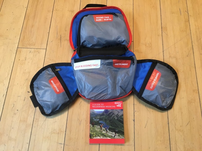 adventure medical kits mountain series backpacker - the amk backpacker is extremely well organized with labeled pouches.