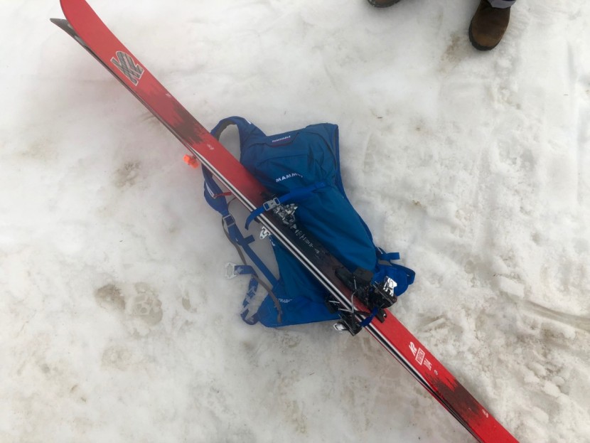 we liked this pack's diagonal ski carry system.