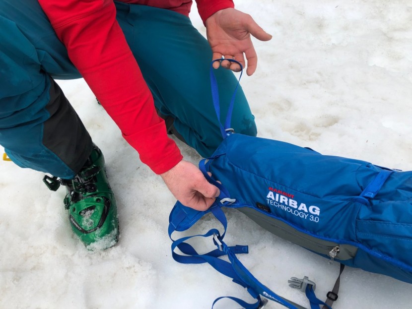 this model had one of our favorite ski carry systems. the side...