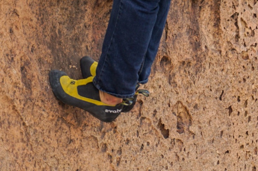 evolv addict - soft and sticky, these shoes are nice on low angle slabs, but aren't...