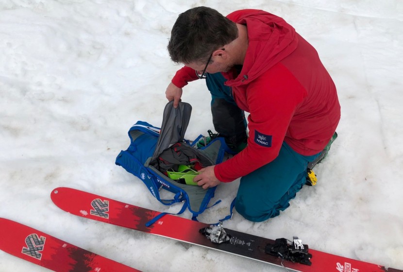 mammut ultralight removable 3.0 - perfect for rando-racer types but still workable for lightweight day...