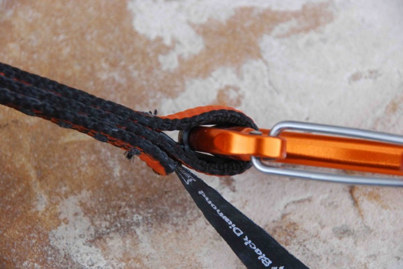 black diamond freewire quickdraw - the "straightjacket" internal rubber positioner keeps the bottom...