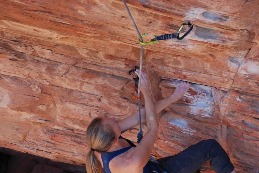 black diamond freewire quickdraw - lead tester cam mckenzie ring is attempting to unclip the freewire...
