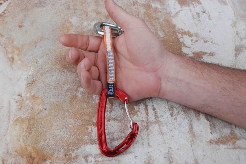 mad rock ultralight quickdraw - a thin sling like this one is so hard to grab! better to just take...