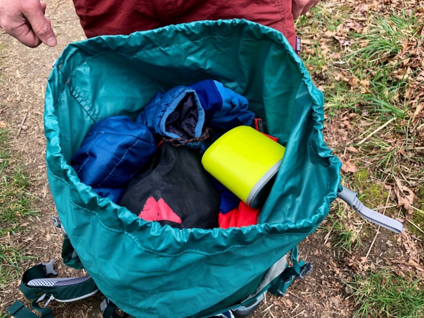 deuter aircontact lite 65+10 - as we mentioned there isn't any special access to this pack besides...