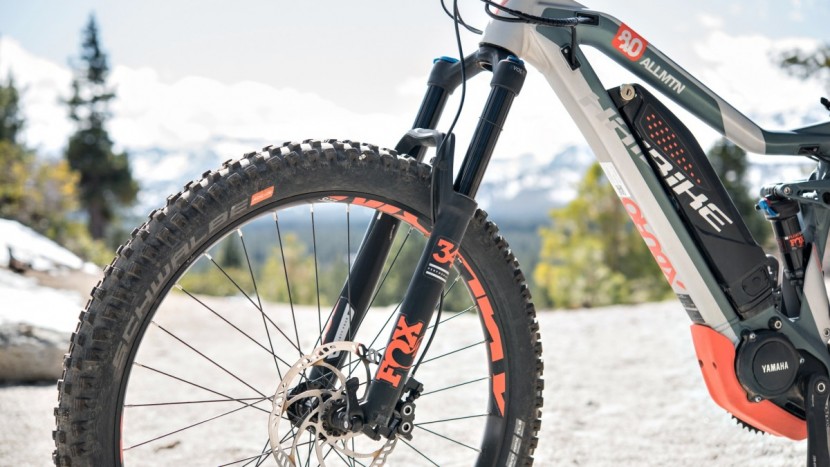 haibike xduro allmtn 8.0 2018 - the fox suspension spec'd on the haibike worked well during testing.