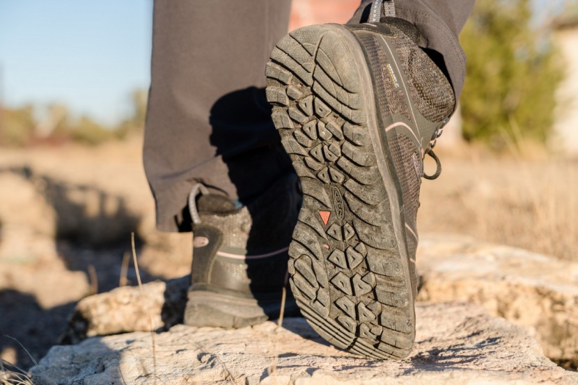 keen terradora wp mid for women - though the soles are fairly thin underfoot, the tread pattern is...