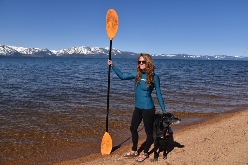 o'neill basic skins l/s crew for women - this is a great shirt to paddle in especially if you plan to get wet.