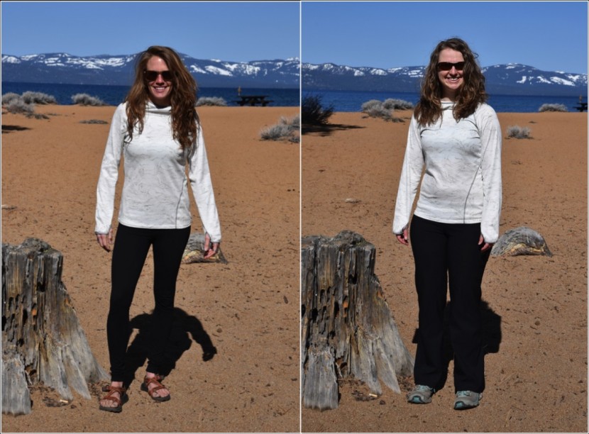 patagonia sunshade hoody for women - size xs on two 5'4" women.