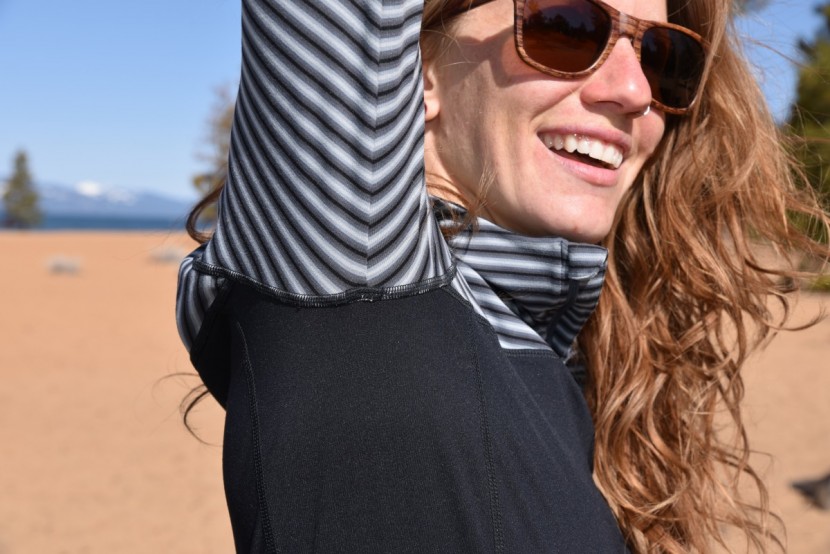 mountain hardwear butterlicious hoodie - though this shirt has an underarm seam (not ideal for paddling), we...