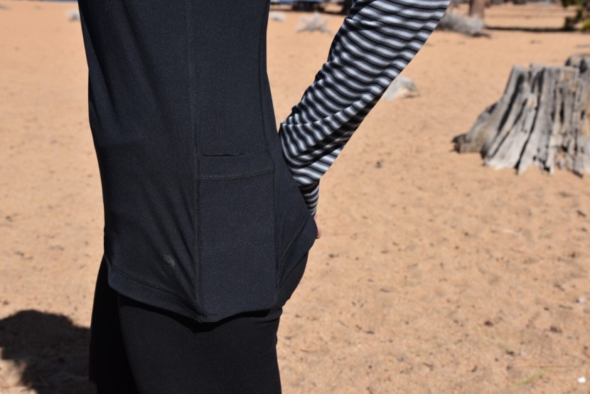 mountain hardwear butterlicious hoodie - though it doesn't have any closure, we are amazed that the pocket on...