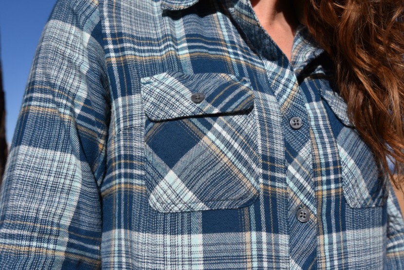 marmot bridget flannel - button-down chest pockets for all your business cards, playing...