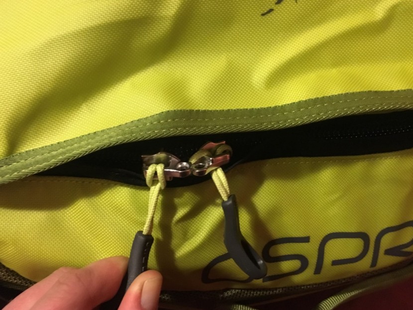 osprey transporter 40 - lockable zippers, always a plus.