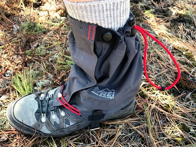 rei co-op alpine 3/4 - everything about these gaiters is bunchy.