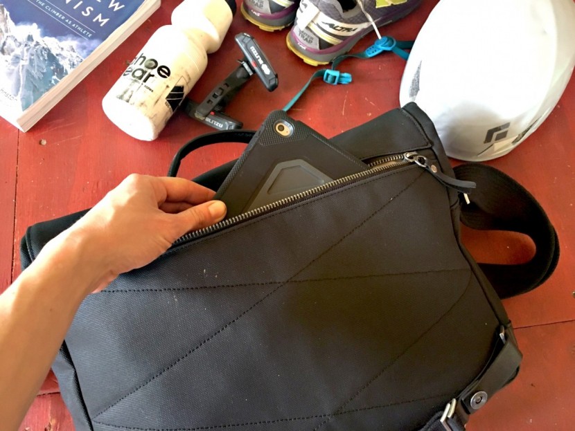 timbuk2 proof - the back pocket is not weatherproof, and rain drips in as easily as...