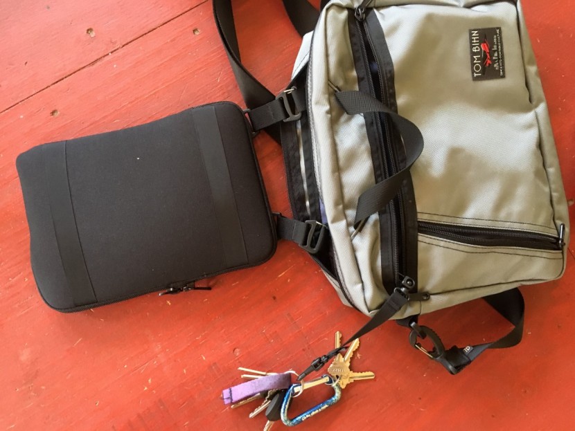 tom bihn daylight briefcase - the add-on cache is a nice feature for a tablet, and the key clipper...