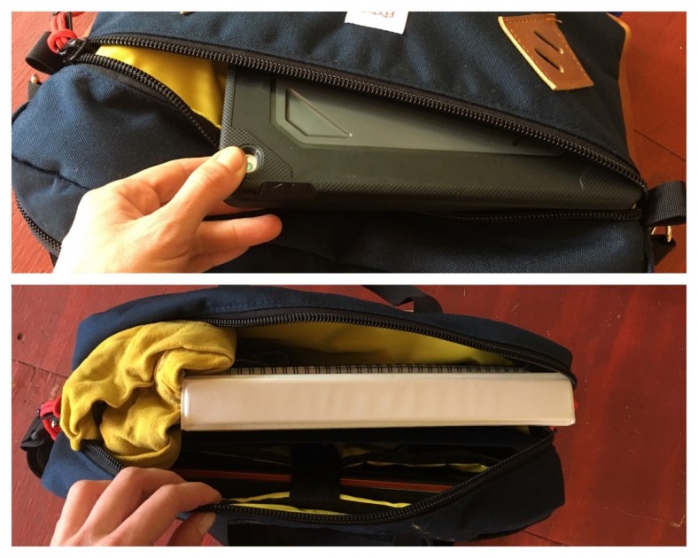 topo designs mountain briefcase - the mountain briefcase handles electronics and office supplies well...