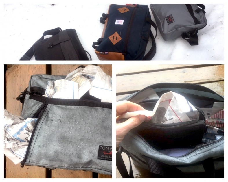 tom bihn daylight briefcase - the durable daylight briefcase holds up well to rain, except at the...